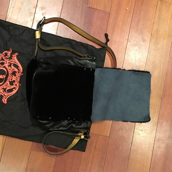 Kelsi Dagger Fur/Leather Crossbody Bag - Picture 2 of 5